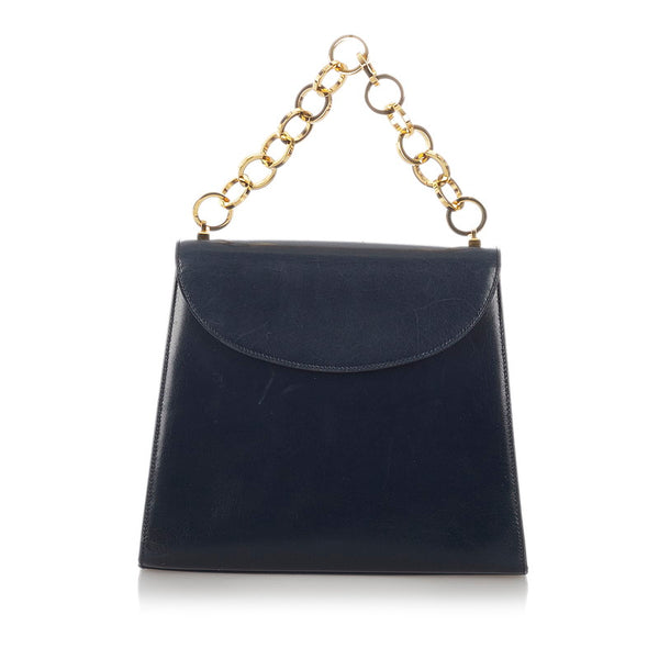 サルヴァトーレフェラガモ チェーン ハンドバッグ M211650 ブラック レザー レディース Salvatore Ferragamo 【中古】