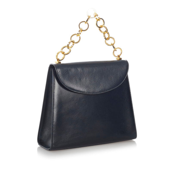 サルヴァトーレフェラガモ チェーン ハンドバッグ M211650 ブラック レザー レディース Salvatore Ferragamo 【中古】