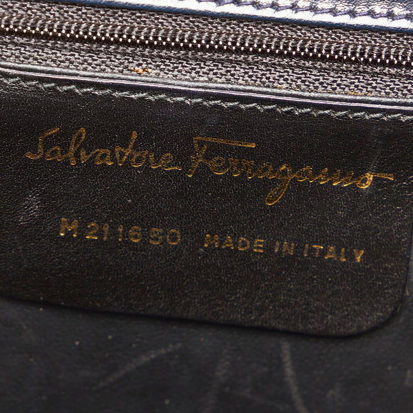 サルヴァトーレフェラガモ チェーン ハンドバッグ M211650 ブラック レザー レディース Salvatore Ferragamo 【中古】