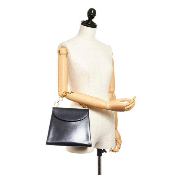 サルヴァトーレフェラガモ チェーン ハンドバッグ M211650 ブラック レザー レディース Salvatore Ferragamo 【中古】