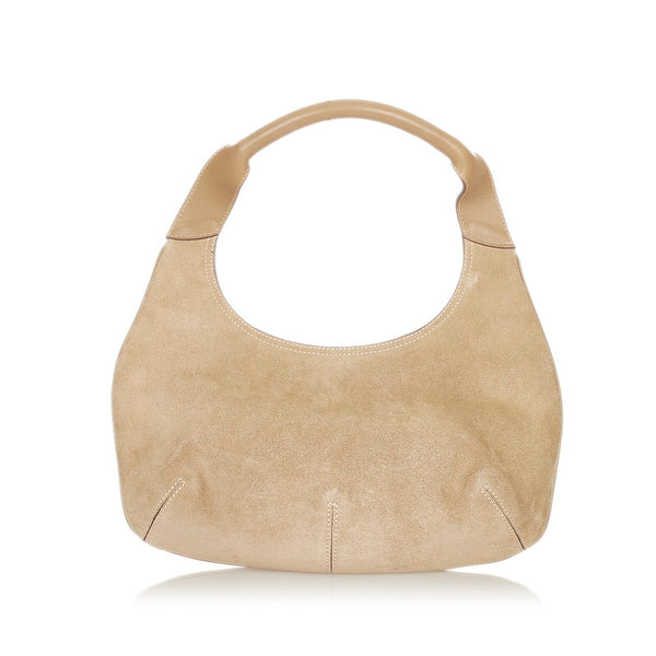 サルヴァトーレフェラガモ ショルダーバッグ AU-21-2773 ベージュ スウェード レザー レディース Salvatore Ferragamo 【中古】