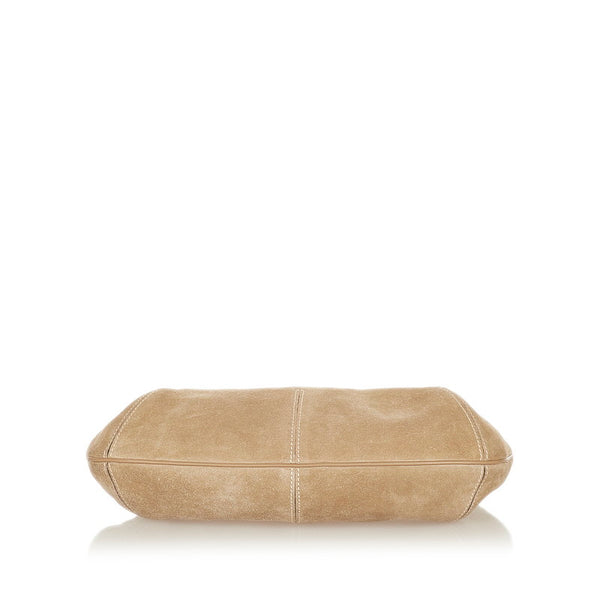 サルヴァトーレフェラガモ ショルダーバッグ AU-21-2773 ベージュ スウェード レザー レディース Salvatore Ferragamo 【中古】