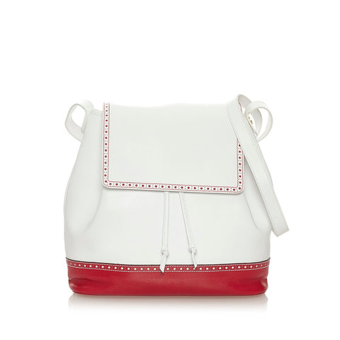 サルヴァトーレフェラガモ ショルダーバッグ L21 9028 ホワイト レザー レディース Salvatore Ferragamo 【中古】