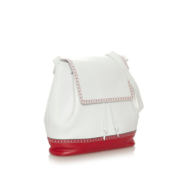 サルヴァトーレフェラガモ ショルダーバッグ L21 9028 ホワイト レザー レディース Salvatore Ferragamo 【中古】