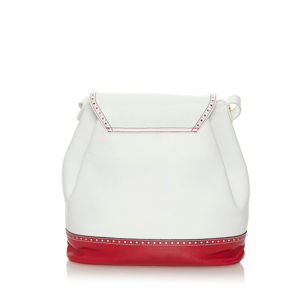 サルヴァトーレフェラガモ ショルダーバッグ L21 9028 ホワイト レザー レディース Salvatore Ferragamo 【中古】