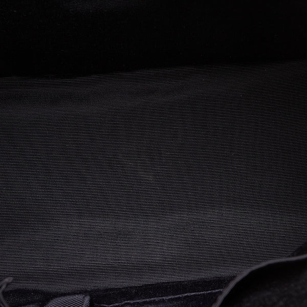 サルヴァトーレフェラガモ ダブルガンチーニ ハンドバッグ ショルダーバッグ ２Way EZ-21 E950 ネイビー キャンバス レザー レディース Salvatore Ferragamo 【中古】