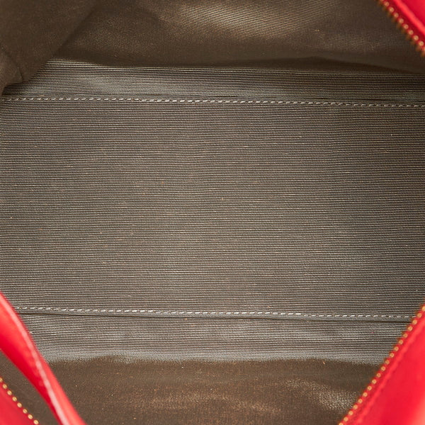 サルヴァトーレフェラガモ ボニー ハンドバッグ ショルダーバッグ 2WAY RE-21 F963 レッド レザー レディース Salvatore Ferragamo 【中古】