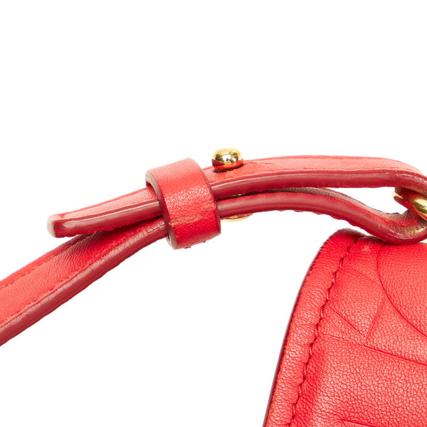 サルヴァトーレフェラガモ ボニー ハンドバッグ ショルダーバッグ 2WAY RE-21 F963 レッド レザー レディース Salvatore Ferragamo 【中古】