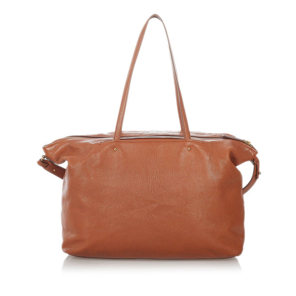 サルヴァトーレフェラガモ ダブルガンチーニ トートバッグ ショルダーバッグ２way AB-21 F651 ブラウン レザー レディース Salvatore Ferragamo 【中古】