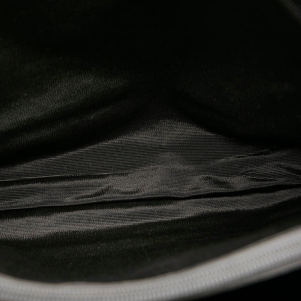 サルヴァトーレフェラガモ ヴァラリボン トートバッグ AU-21 C577 ブラック ナイロン レザー スパンコール レディース Salvatore Ferragamo 【中古】