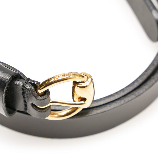 グッチ ベルト 307519 ブラック レザー レディース GUCCI 【中古】