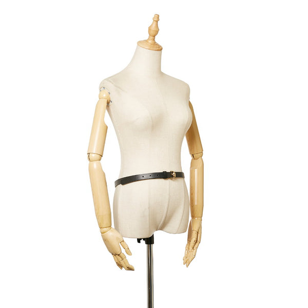 グッチ ベルト 307519 ブラック レザー レディース GUCCI 【中古】