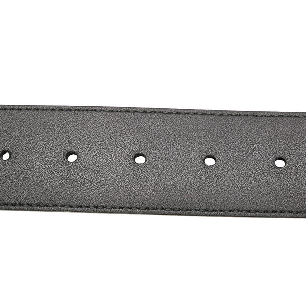 グッチ グッチシマ 411924 ブラック レザー ベルト メンズ GUCCI 【中古】