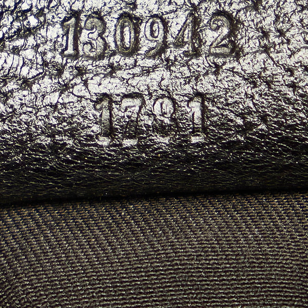 グッチ GGキャンバス 130942 ブラック キャンバス レザー ボストンバッグ レディース GUCCI 【中古】