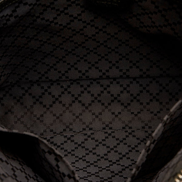 グッチ 387075 ブラック レザー クラッチバッグ メンズ GUCCI 【中古】