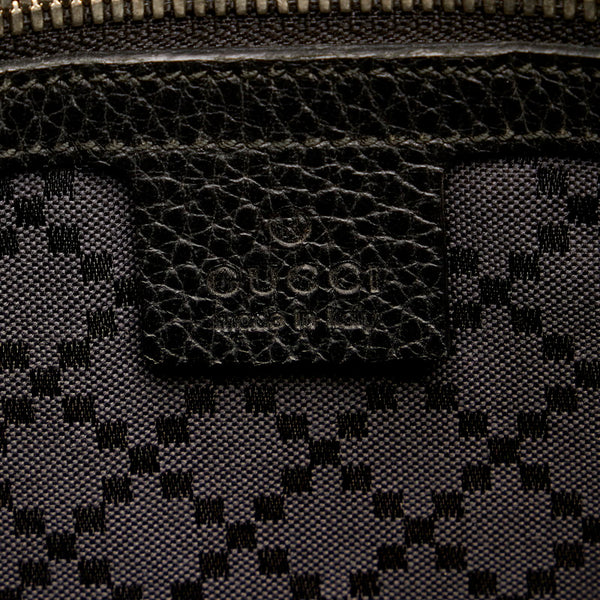 グッチ 387075 ブラック レザー クラッチバッグ メンズ GUCCI 【中古】