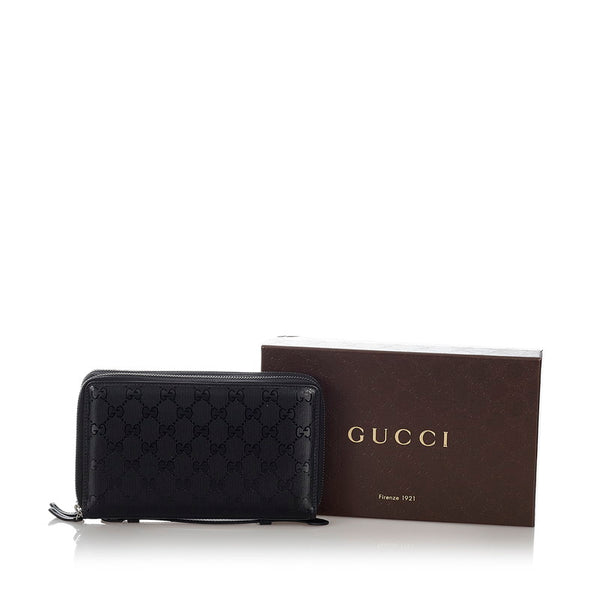 グッチ GGインプリメ 395474 ブラック PVC レザー トラベルケース メンズ GUCCI 【中古】