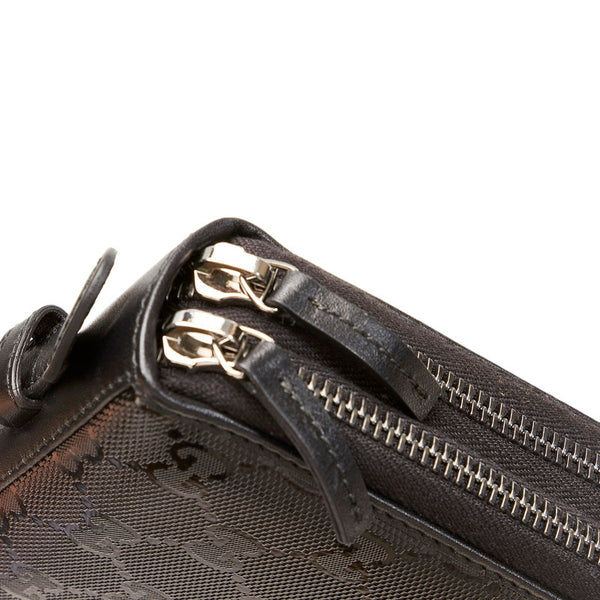 グッチ GGインプリメ 395474 ブラック PVC レザー トラベルケース メンズ GUCCI 【中古】