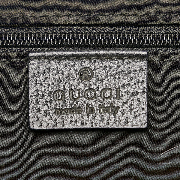 グッチ GGキャンバス アビー 146247 ブラック キャンバス レザー ハンドバッグ レディース GUCCI 【中古】