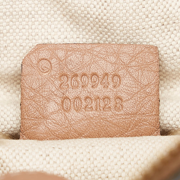 グッチ 269949 ベージュ パイソン ハンドバッグ レディース GUCCI 【中古】