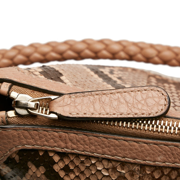 グッチ 269949 ベージュ パイソン ハンドバッグ レディース GUCCI 【中古】