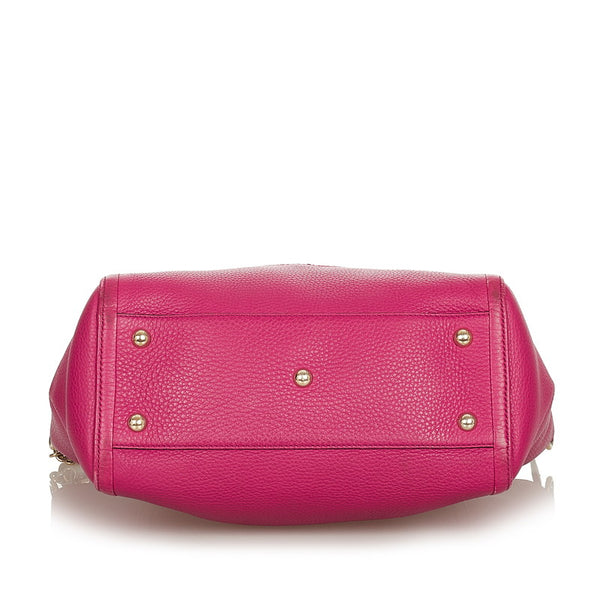 グッチ ソーホー タッセル 369176 ピンク レザー ハンドバッグ ショルダーバッグ 2WAY レディース GUCCI 【中古】