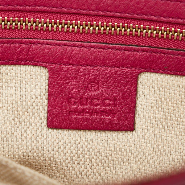 グッチ ソーホー タッセル 369176 ピンク レザー ハンドバッグ ショルダーバッグ 2WAY レディース GUCCI 【中古】