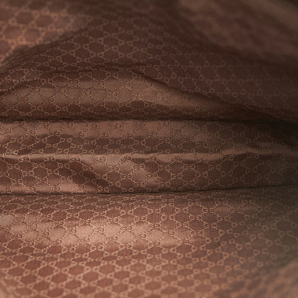 グッチ シェリーライン 001 4321 2684 ベージュ キャンバス レザー ワンショルダー レディース GUCCI 【中古】