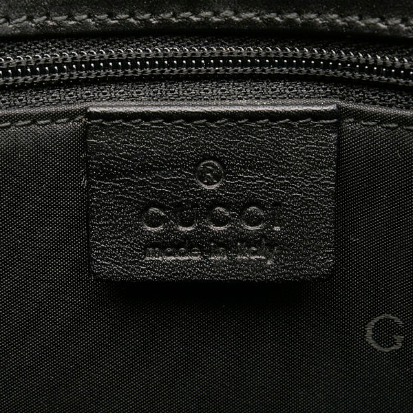 グッチ ジャッキー 002 1065 ブラック レザー ハンドバッグ レディース GUCCI 【中古】