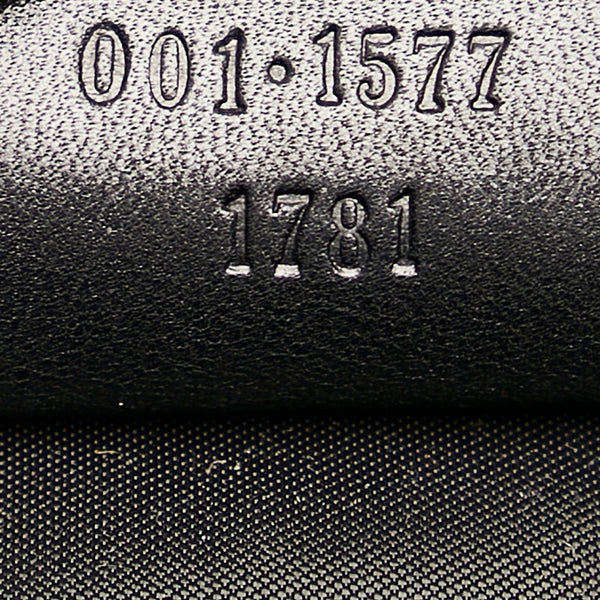 グッチ バンブー 001 1577 ブラック レザー ハンドバッグ レディース GUCCI 【中古】