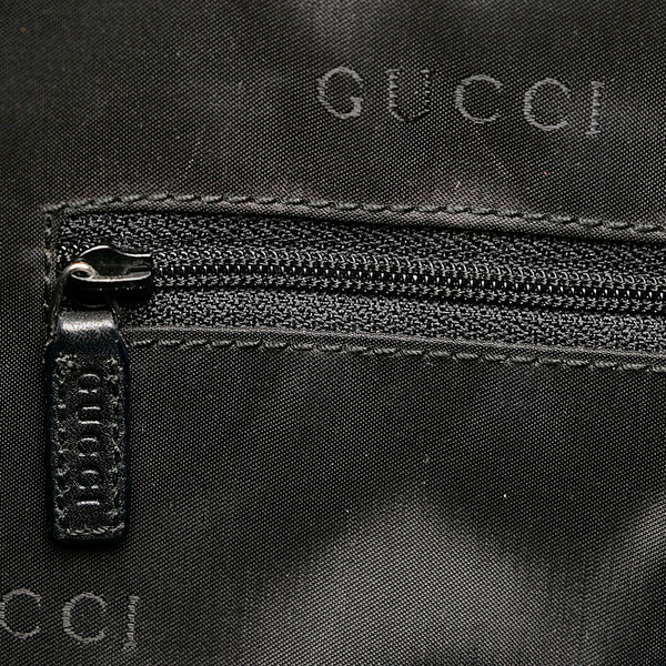 グッチ バンブー 001 1577 ブラック レザー ハンドバッグ レディース GUCCI 【中古】