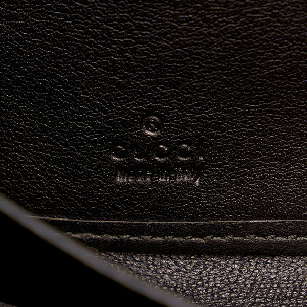 グッチ グッチシマ 244994 ブラック レザー ラウンドファスナー 長財布 メンズ GUCCI 【中古】