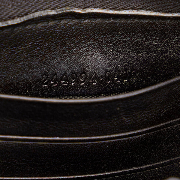 グッチ グッチシマ 244994 ブラック レザー ラウンドファスナー 長財布 メンズ GUCCI 【中古】