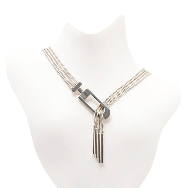 グッチ ブランテッド ネックレス ラリアット SV925 シルバー レディース GUCCI 【中古】