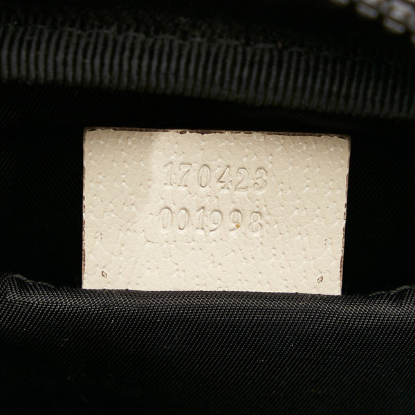 グッチ 170423 ブラック PVC レザー ポーチ レディース GUCCI 【中古】