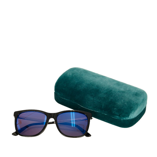 グッチ ブラック プラスチック サングラス レディース GUCCI 【中古】