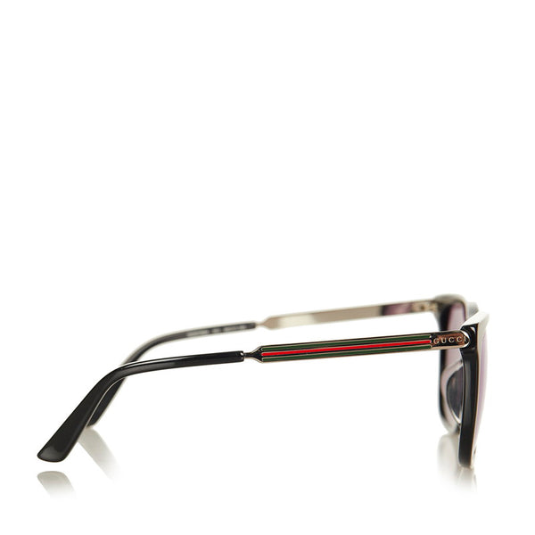 グッチ ブラック プラスチック サングラス レディース GUCCI 【中古】