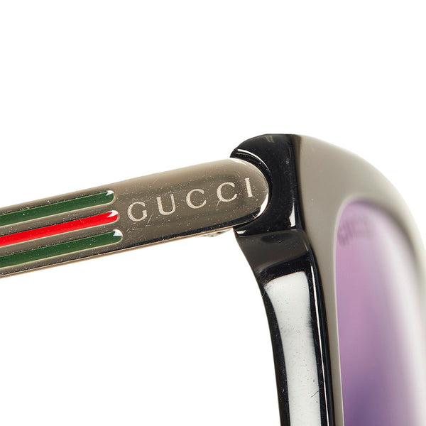 グッチ ブラック プラスチック サングラス レディース GUCCI 【中古】