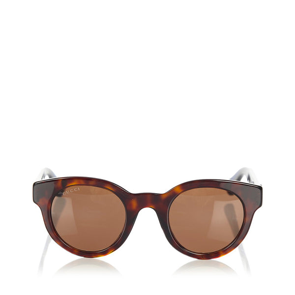 グッチ シェリーライン GG0002S ブラック プラスチック サングラス レディース GUCCI 【中古】