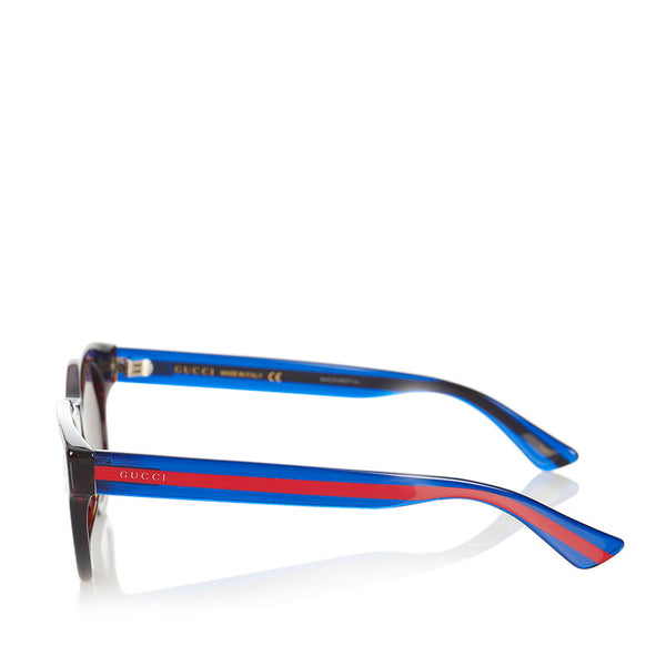 グッチ シェリーライン GG0002S ブラック プラスチック サングラス レディース GUCCI 【中古】