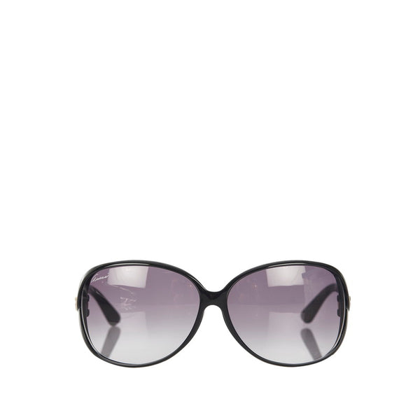 グッチ ハート サングラス GG3792FS ブラック ゴールド プラスチック レディース GUCCI 【中古】