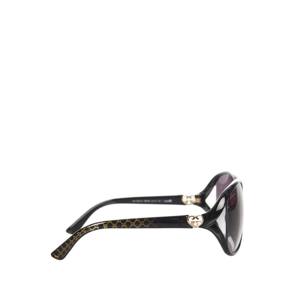グッチ ハート サングラス GG3792FS ブラック ゴールド プラスチック レディース GUCCI 【中古】