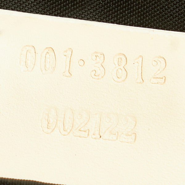 グッチ ワンショルダー 001 3812 002122 ブラック ホワイト キャンバス レザー レディース GUCCI 【中古】
