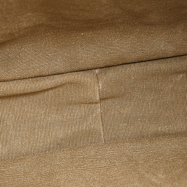 グッチ ショルダーバッグ 110295 カーキ ブラウン キャンバス レザー レディース GUCCI 【中古】