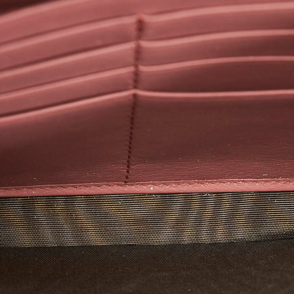 グッチ GGフローラ 401231 ベージュ PVC レザー ウォレットチェーン レディース GUCCI 【中古】