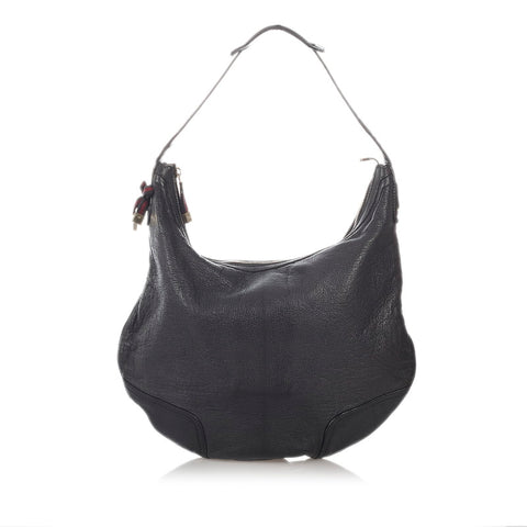 グッチ シェリー ワンショルダー  162882 ブラック レザー レディース GUCCI 【中古】