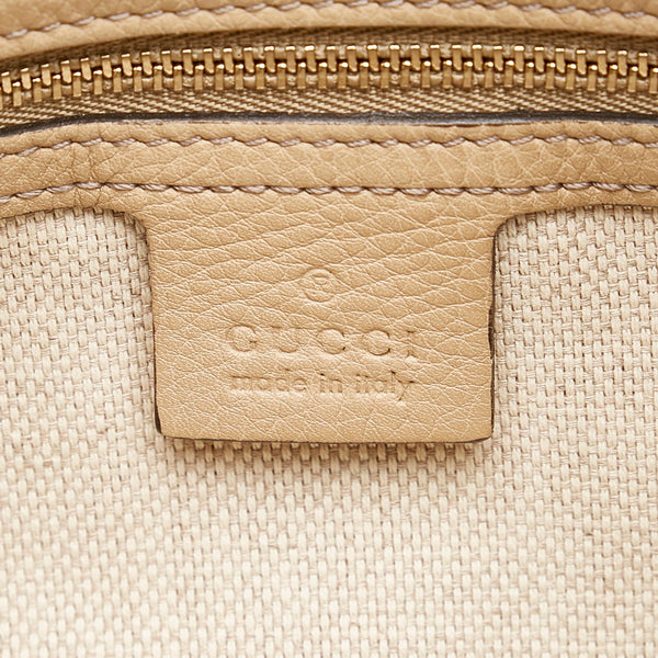 グッチ ソーホー 308983 ベージュ レザー チェーン ショルダーバッグ レディース GUCCI 【中古】