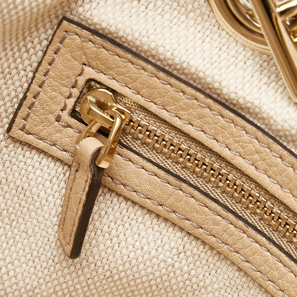 グッチ ソーホー 308983 ベージュ レザー チェーン ショルダーバッグ レディース GUCCI 【中古】