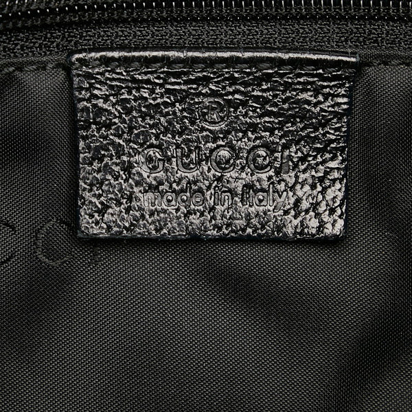 グッチ ジャッキー 001 3306 ブラック キャンバス レザー ワンショルダー レディース GUCCI 【中古】