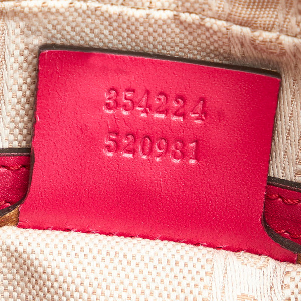 グッチ GG柄 354224 ピンク PVC レザー ハンドバッグ ショルダーバッグ 2way レディース GUCCI 【中古】